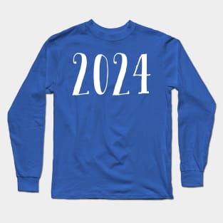 2024 White Long Sleeve T-Shirt